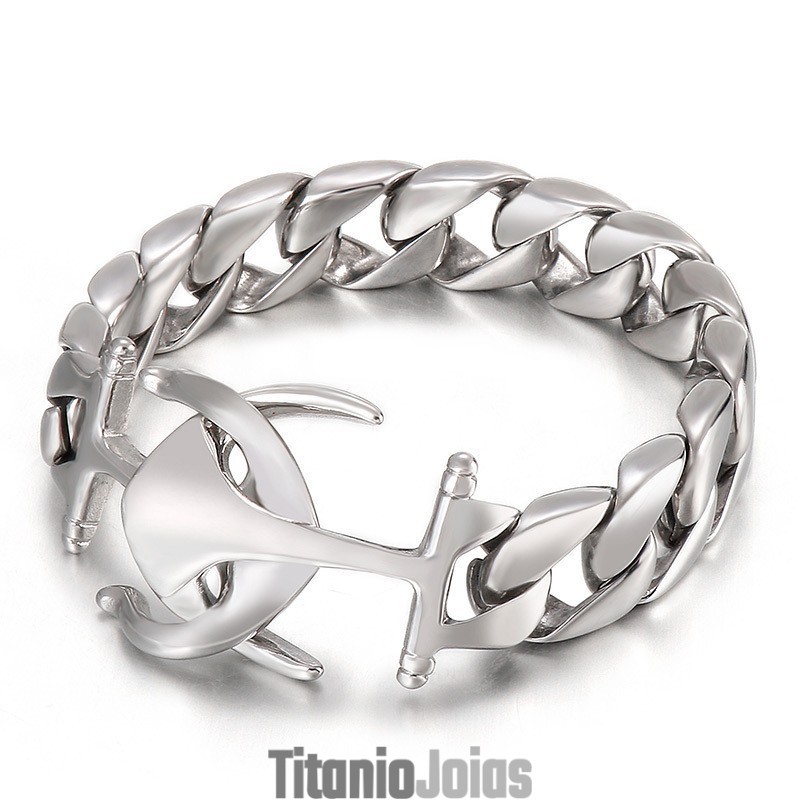 Pulseira Masculina Titanium Chic Wind Boat Anchor Pulseira Masculina Titanium Chic Wind Boat Anchor