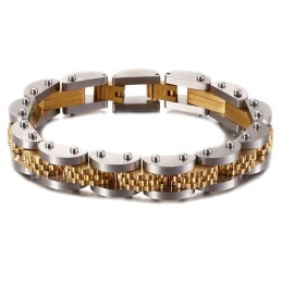 Pulseira Masculina Com Corrente De Bicicleta De Titânio Com Alça