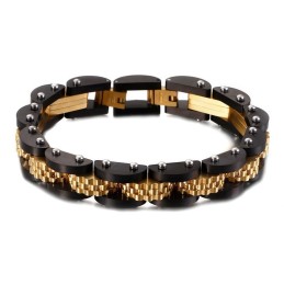 Pulseira Masculina Com Corrente De Bicicleta De Titânio Com Alça