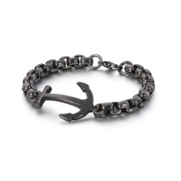 Pulseira De Titânio Com Âncora De Barco Da Moda À Venda