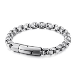 Nova Moda Estilo Retrô Biker Pulseira De Titânio Masculina Corrente Biker Corrente Joia De Mão