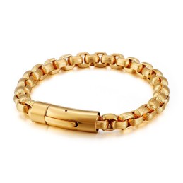 Nova Moda Estilo Retrô Biker Pulseira De Titânio Masculina Pulseiras De Corrente Biker