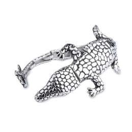 Nova Pulseira Masculina De Titânio Animal Lizard