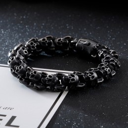 Pulseira De Cabeça De Fantasma, Joia Vintage De Caveira