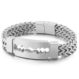 Pulseira De Titânio Com Revestimento A Vácuo Da Marca Blade Curved Para Homens