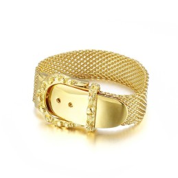 Pulseira De Cinto De Osso De Cobra Dourada Da Moda