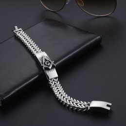 Pulseira Maçônica Masculina Da Moda