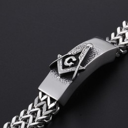 Pulseira Maçônica Masculina Da Moda
