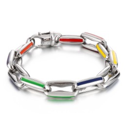 Pulseiras Deslumbrantes De Hip-Hop Com Emendas Cubanas