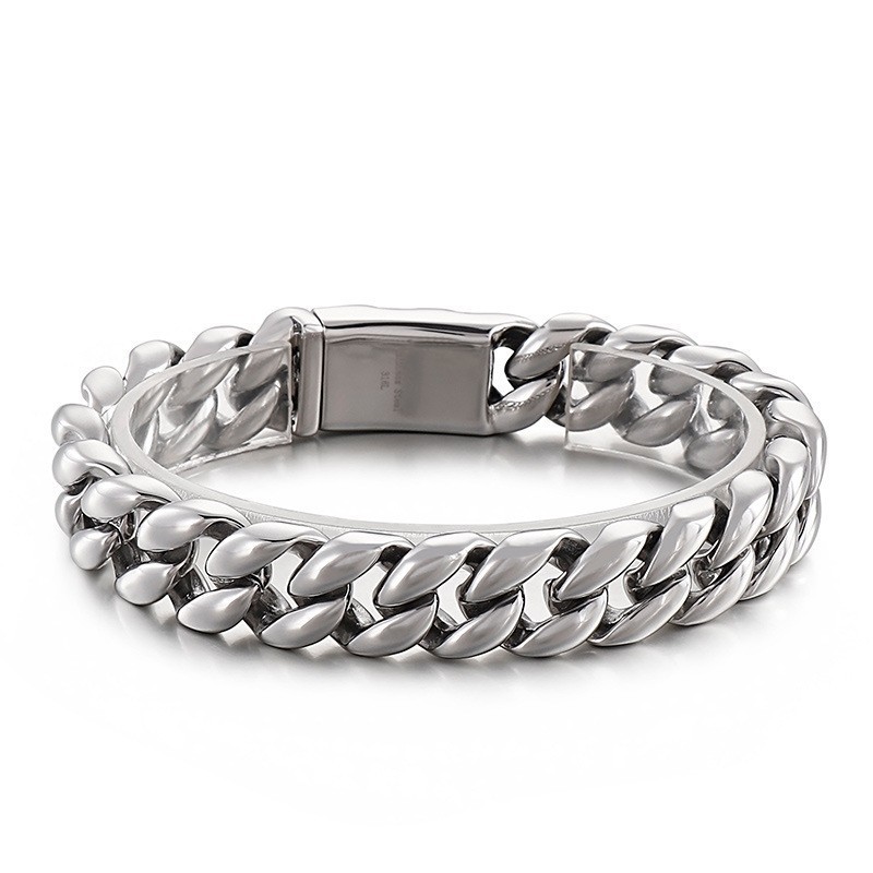 Pulseira Masculina De Titânio 18K Com Revestimento A Vácuo Pulseira Masculina De Titânio 18K Com Revestimento A Vácuo