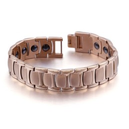 Pulseira De Titânio Magnética Galvanizada Da Moda Para Homens
