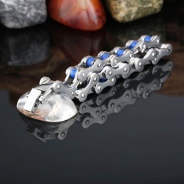 Pulseira De Bicicleta De Seção Fina Masculina De Titânio Estilo Chique Da Moda