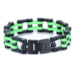 Pulseira De Ciclismo Masculina De Titânio Galvanizado Estilo Rock Hip-Hop