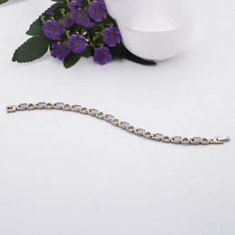 Pulseiras Masculinas E Femininas De Titânio Com Ímã De Bílis Preta Love Para Presente