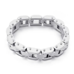 Pulseira De Titânio Estilo Chique Galvanizada Estilosa E Estilosa Para Homens