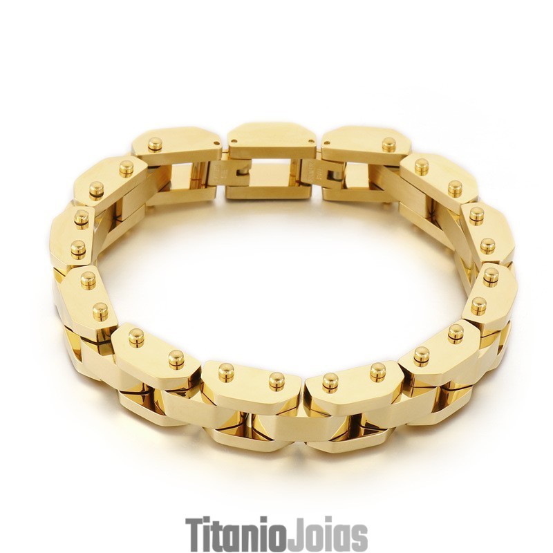 Pulseira De Titânio Estilo Chique Galvanizada Para Homens Pulseira De Titânio Estilo Chique Galvanizada Para Homens