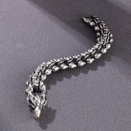 Pulseira De Titânio Cool Keel Exagerada Para Homens