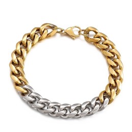 Pulseira Masculina De Titânio Colorida Com Estampa De Tiro De Rua