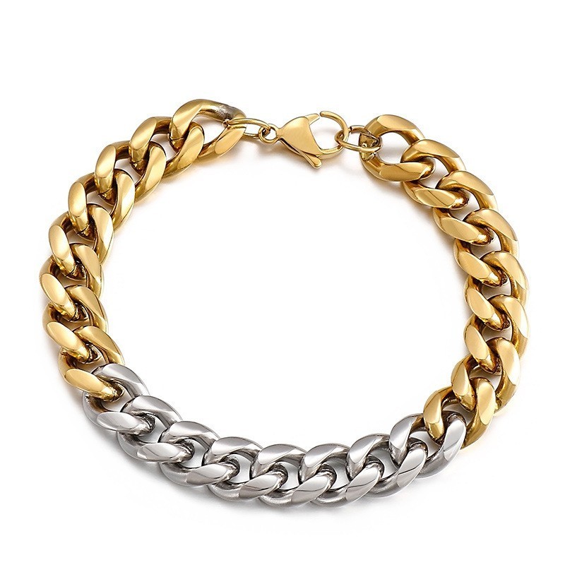 Pulseira Masculina De Titânio Colorida Com Estampa De Tiro De Rua Pulseira Masculina De Titânio Colorida Com Estampa De Tiro De Rua