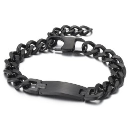 Pulseira De Titânio Com Corrente De Cauda Da Marca Bent Plus Da Fashion Para Homens