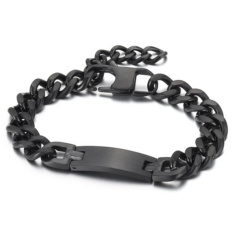 Pulseira De Titânio Com Corrente De Cauda Da Marca Bent Plus Da Fashion Para Homens