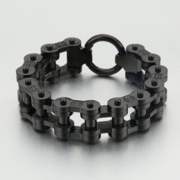 Pulseira De Bicicleta De Titânio Masculina Com Estampa De Pirata E Estilo Rock Hip-Hop