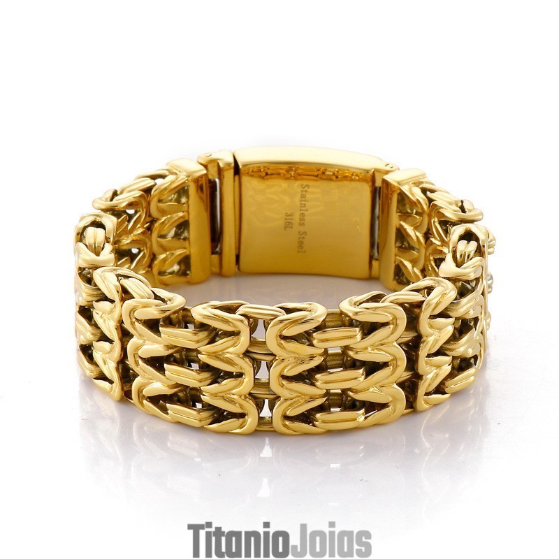 Pulseira Masculina De Titânio Vazada Em Formato De V Pulseira Masculina De Titânio Vazada Em Formato De V