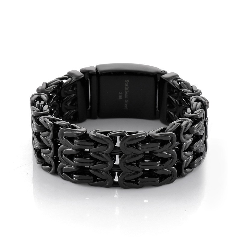 Pulseira Masculina De Titânio Vazada Em Formato De V Pulseira Masculina De Titânio Vazada Em Formato De V