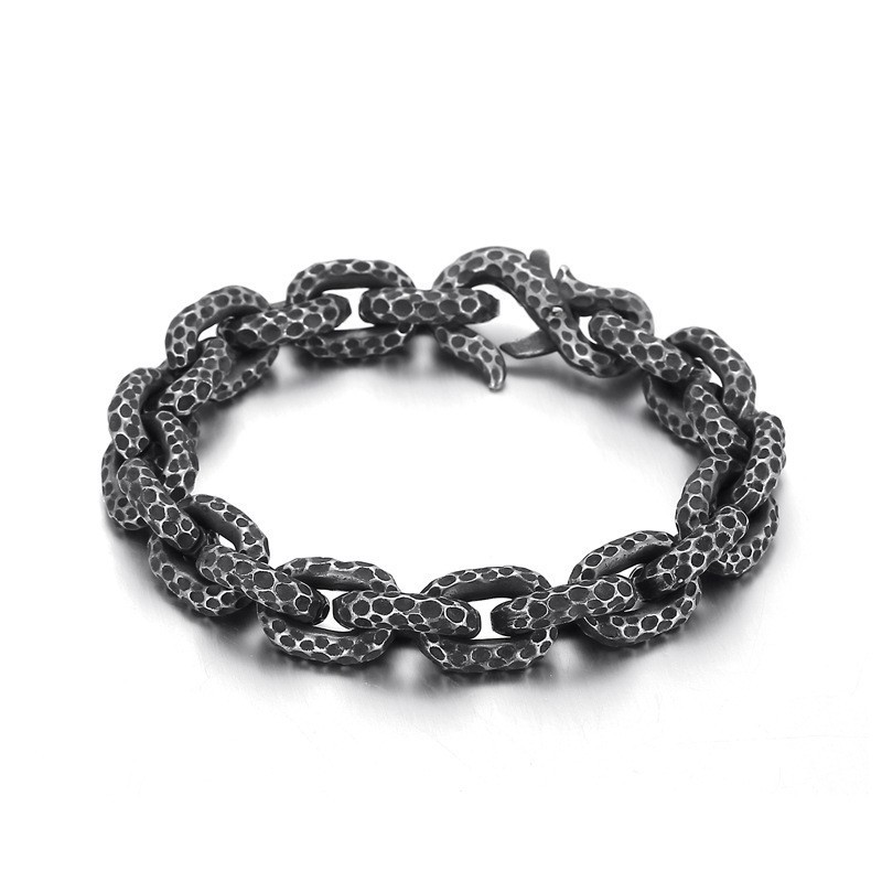 Pulseira De Titânio De Bolinhas Da Moda Para Homens Pulseira De Titânio De Bolinhas Da Moda Para Homens