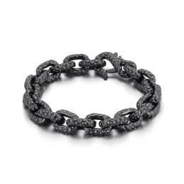 Pulseira De Titânio De Bolinhas Da Moda Para Homens
