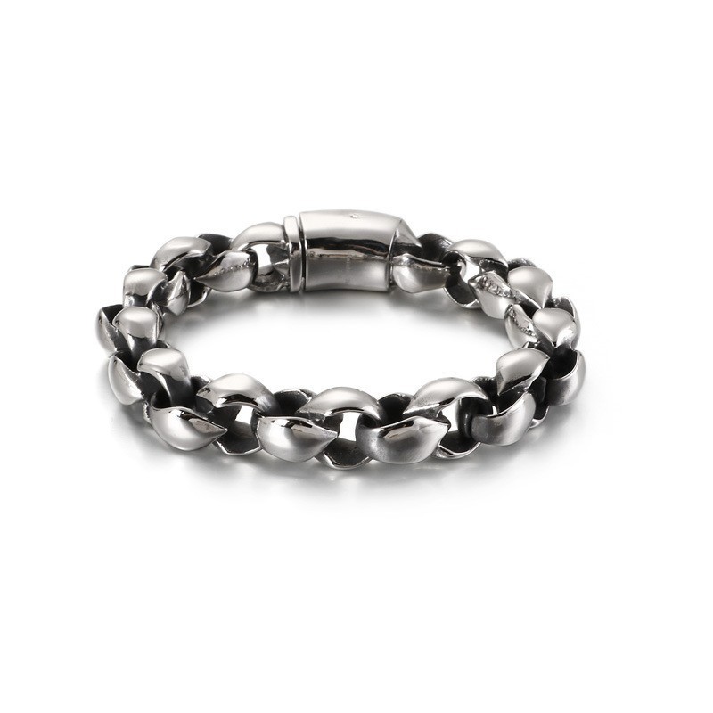 Pulseira Masculina De Titânio Com Cordão O Pulseira Masculina De Titânio Com Cordão O