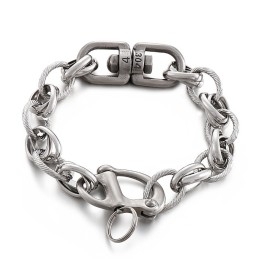 Pulseiras De Titânio Com Emenda O-Word Da Fashion Street Beat Para Homens