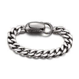 Pulseira Chique De Titânio Cubano Para Homens