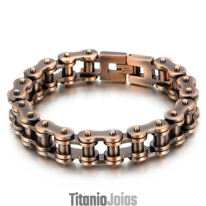 Pulseira Cool Rock Bike Titanium Para Homens Pulseira Cool Rock Bike Titanium Para Homens