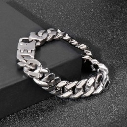 Pulseira De Titânio Masculina De Hip Hop
