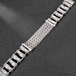 Pulseira De Titânio Masculina Com Pulseira De Motociclista De Aço Popular