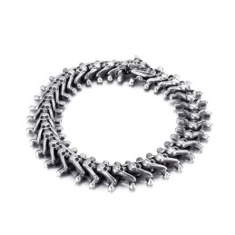 Pulseira Masculina De Titânio Com Caveira Pequena Exagerada
