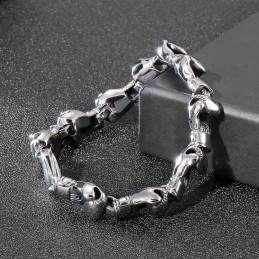 Pulseira De Titânio Masculina Cool Hip Hop Boxing