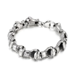 Pulseira De Titânio Masculina Cool Hip Hop Boxing