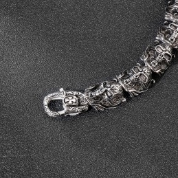 Pulseira De Titânio Masculina Cool Skull