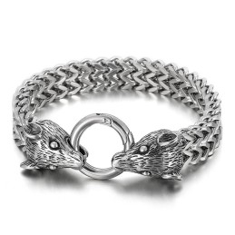 Pulseira Masculina De Titânio Zodiac Fashion Steel Color