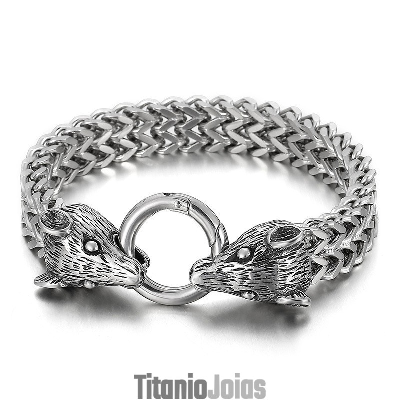 Pulseira Masculina De Titânio Zodiac Fashion Steel Color Pulseira Masculina De Titânio Zodiac Fashion Steel Color