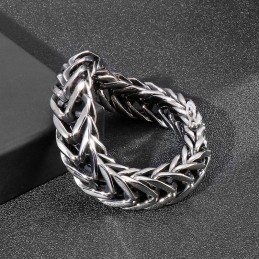Pulseira Masculina De Titânio Em V Com Camada Única E Estilo Cool Chic