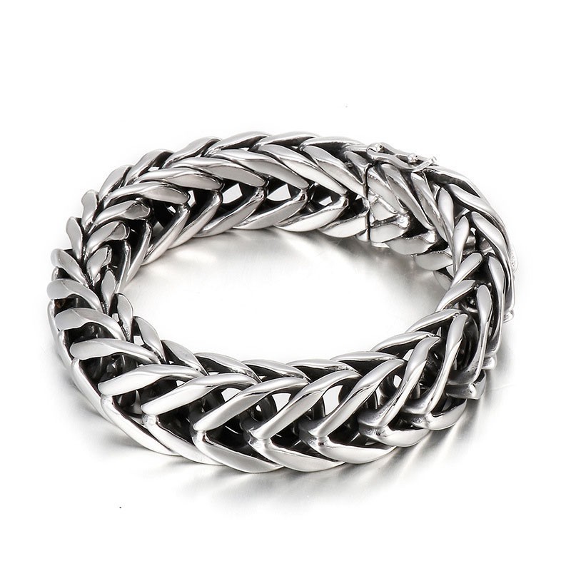 Pulseira Masculina De Titânio Em V Com Camada Única E Estilo Cool Chic Pulseira Masculina De Titânio Em V Com Camada Única E Estilo Cool Chic