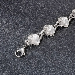Pulseira De Titânio Masculina Com Cabeça De Caveira E Fantasma Da Moda Popular