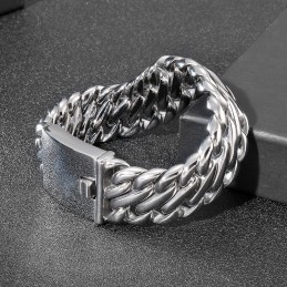 Pulseira De Titânio Masculina Estilosa E Estilosa De Hip Hop E Rock