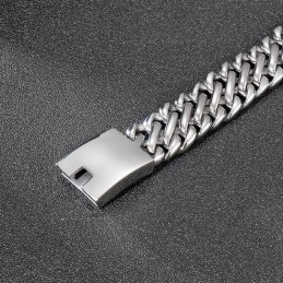 Pulseira De Titânio Masculina Estilosa E Estilosa De Hip Hop E Rock