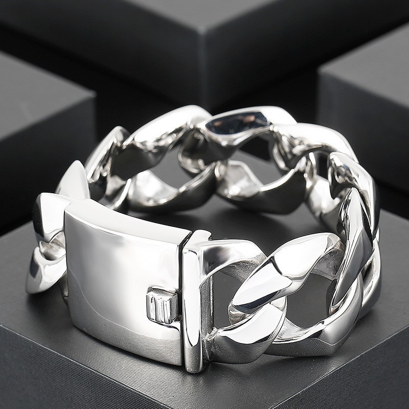 Pulseira De Titânio Polida Para Homens Da Moda Pulseira De Titânio Polida Para Homens Da Moda