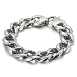 Pulseira De Titânio Estilo Hip Hop Chique Masculina