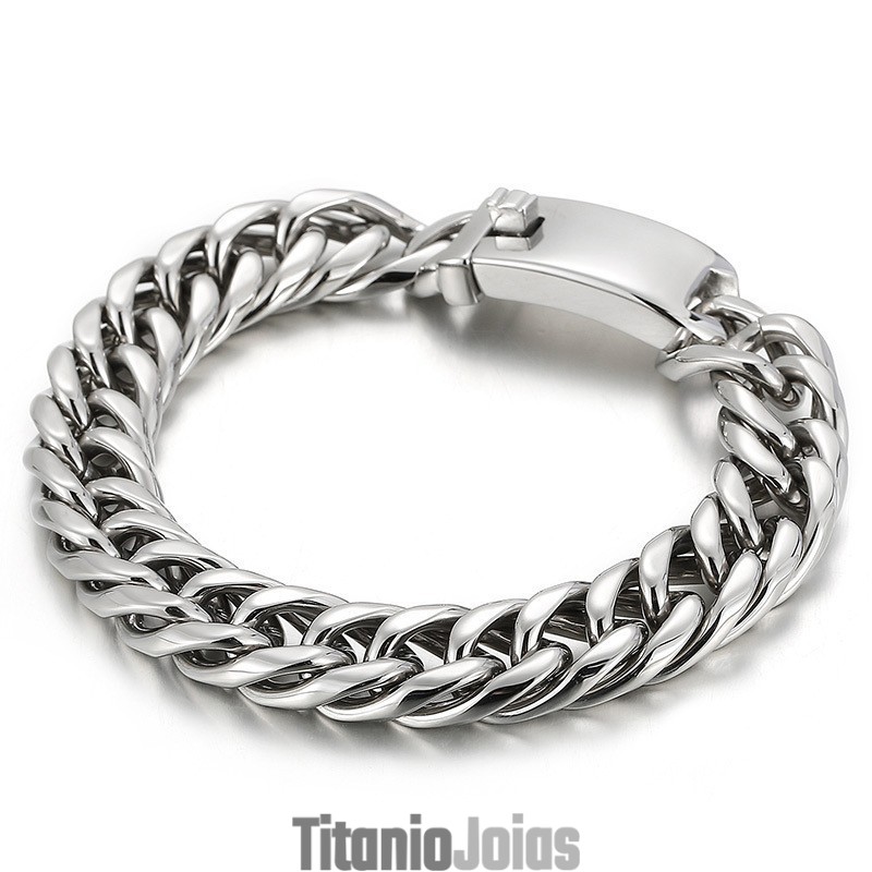 Pulseira De Titânio De Cor Sólida E Estilosa De Rua Para Homens Pulseira De Titânio De Cor Sólida E Estilosa De Rua Para Homens